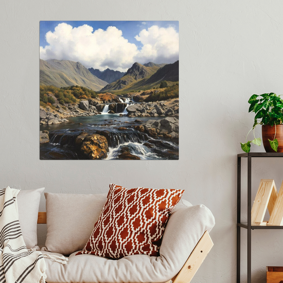 Metal Wall Art Prints. Fairy Pools. Isle of Skye. Scotland.