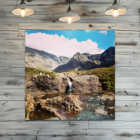 Metal Wall Art Prints. Fairy Pools. Isle of Skye. Scotland.