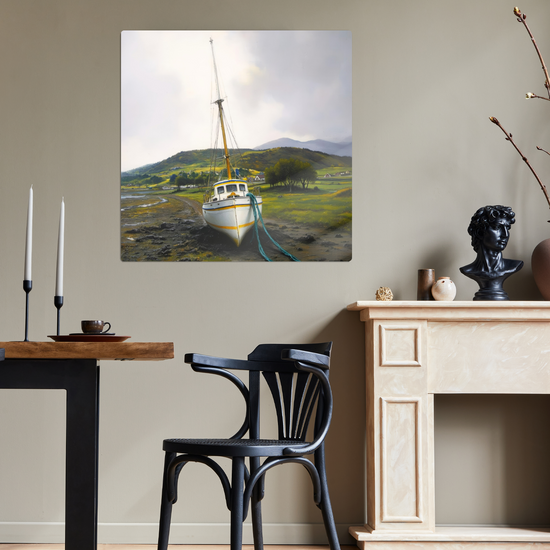 Metal Wall Art Prints. Portree. Isle of Skye. Scotland.