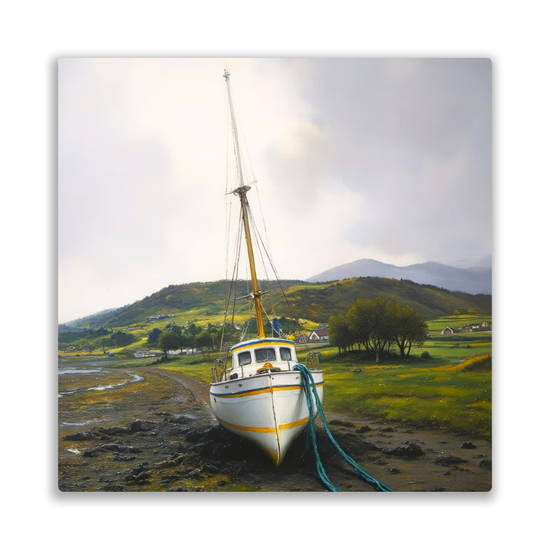 Metal Wall Art Prints. Portree. Isle of Skye. Scotland.