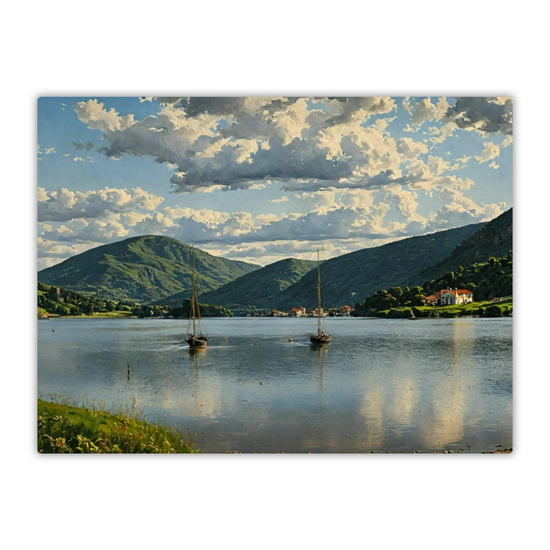 Metal Wall Art Prints. Lochranza. Isle of Arran. Scotland.