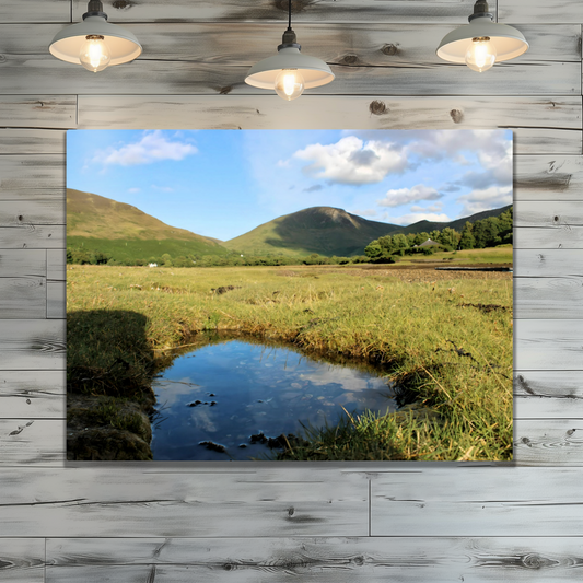 Metal Wall Art Prints. Lochranza. Isle of Arran. Scotland.