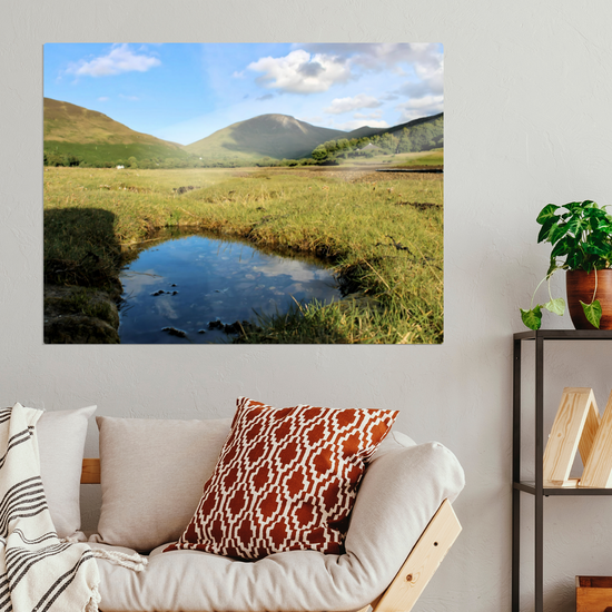 Metal Wall Art Prints. Lochranza. Isle of Arran. Scotland.