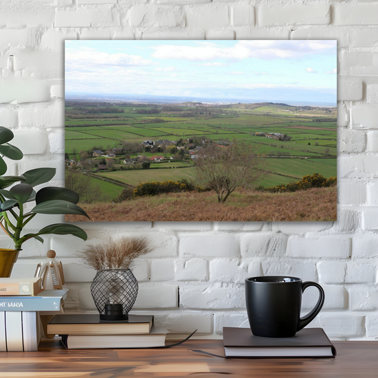 Giclée Mounted Wall Art Prints. Roseberry Topping. North Yorkshire Moors National Park. England.