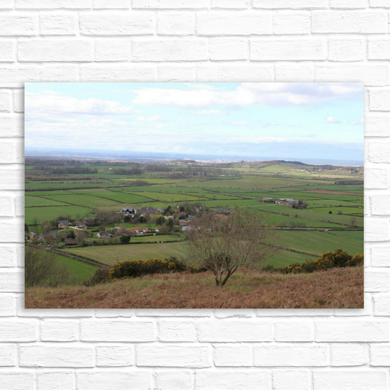 Giclée Mounted Wall Art Prints. Roseberry Topping. North Yorkshire Moors National Park. England.
