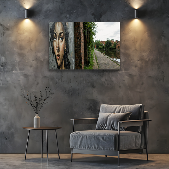 Giclée Mounted Wall Art Prints. Sheffield & Tinsley Canal. South Yorkshire.  England.