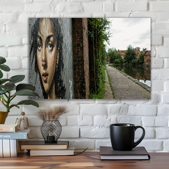 Giclée Mounted Wall Art Prints. Sheffield & Tinsley Canal. South Yorkshire.  England.
