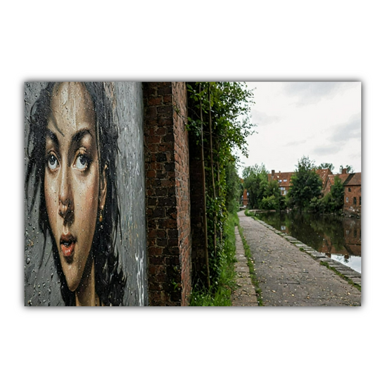 Giclée Mounted Wall Art Prints. Sheffield & Tinsley Canal. South Yorkshire.  England.