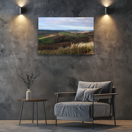 Giclée Mounted Wall Art Prints. Roseberry Topping. North Yorkshire Moors National Park. England.