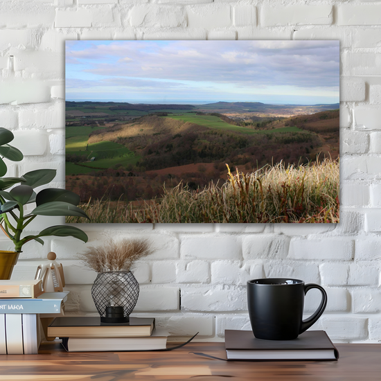 Giclée Mounted Wall Art Prints. Roseberry Topping. North Yorkshire Moors National Park. England.