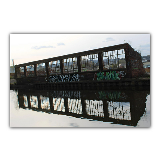 Giclée Mounted Wall Art Prints. Sheffield & Tinsley Canal. South Yorkshire. England.