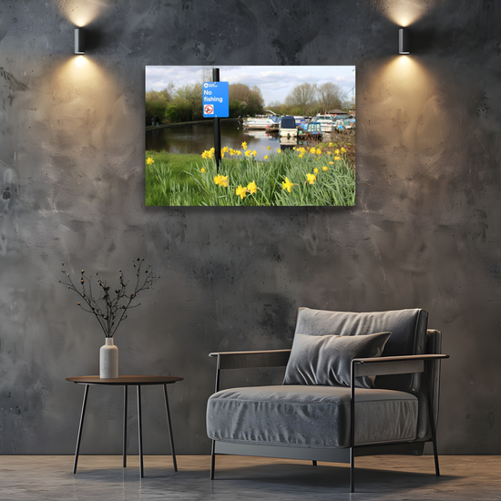Giclée Mounted Wall Art Prints. Sheffield & Tinsley Canal. South Yorkshire. England.