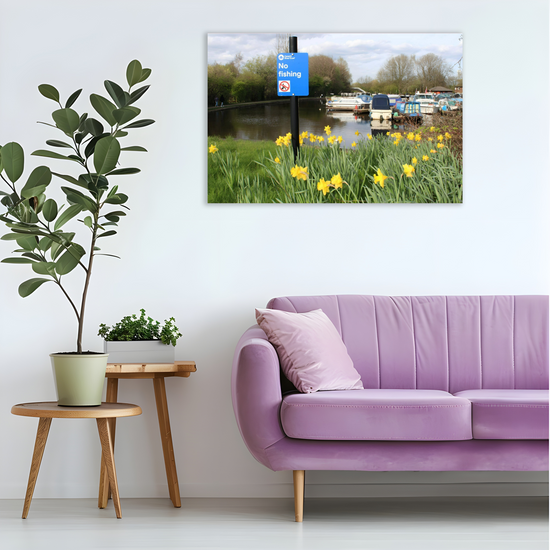Giclée Mounted Wall Art Prints. Sheffield & Tinsley Canal. South Yorkshire. England.