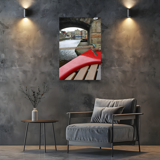 Giclée Mounted Wall Art Prints. The Leeds To Liverpool Canal. Skipton. North Yorkshire. England.