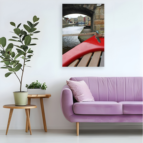Giclée Mounted Wall Art Prints. The Leeds To Liverpool Canal. Skipton. North Yorkshire. England.