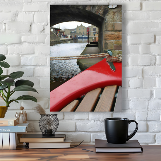 Giclée Mounted Wall Art Prints. The Leeds To Liverpool Canal. Skipton. North Yorkshire. England.
