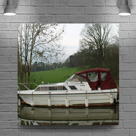 Giclée Mounted Wall Art Prints. The Leeds To Liverpool Canal. Skipton. North Yorkshire. England.