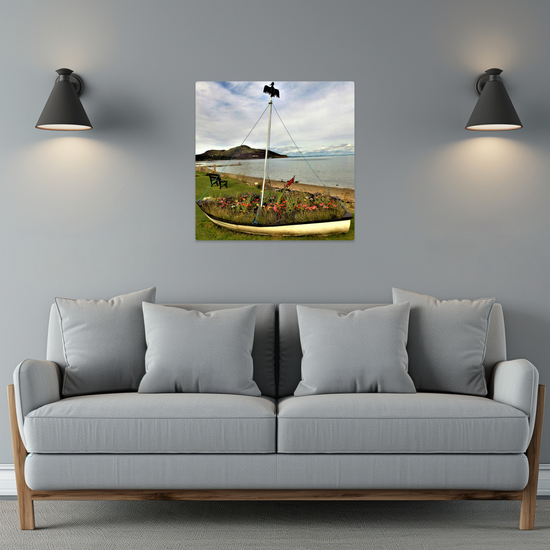 Metal Wall Art Prints.  Holy Isle View. Isle of Arran. Scotland.