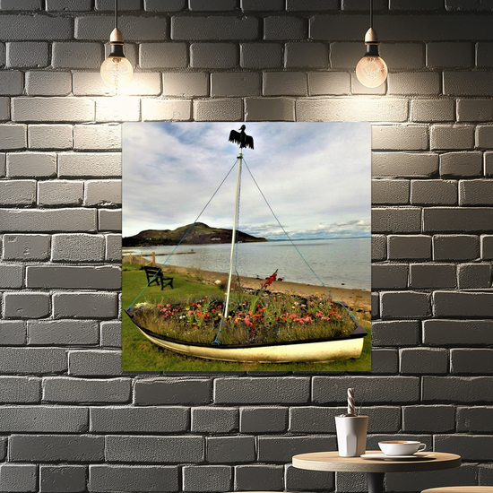 Metal Wall Art Prints.  Holy Isle View. Isle of Arran. Scotland.