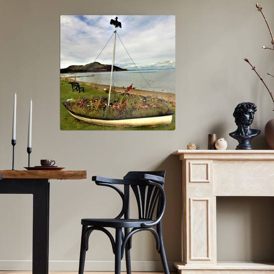Metal Wall Art Prints.  Holy Isle View. Isle of Arran. Scotland.