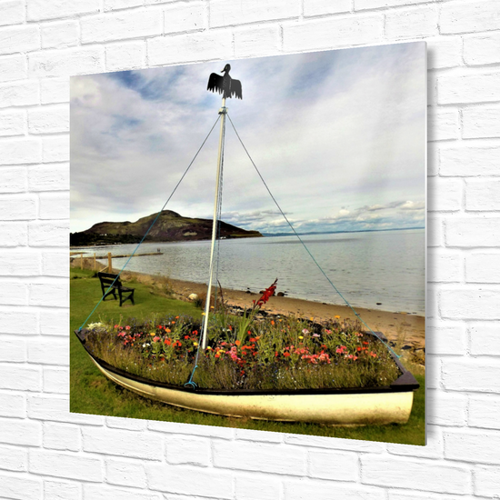 Metal Wall Art Prints.  Holy Isle View. Isle of Arran. Scotland.