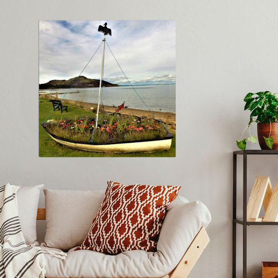 Metal Wall Art Prints.  Holy Isle View. Isle of Arran. Scotland.