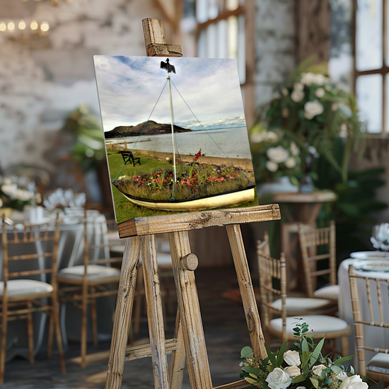 Metal Wall Art Prints.  Holy Isle View. Isle of Arran. Scotland.