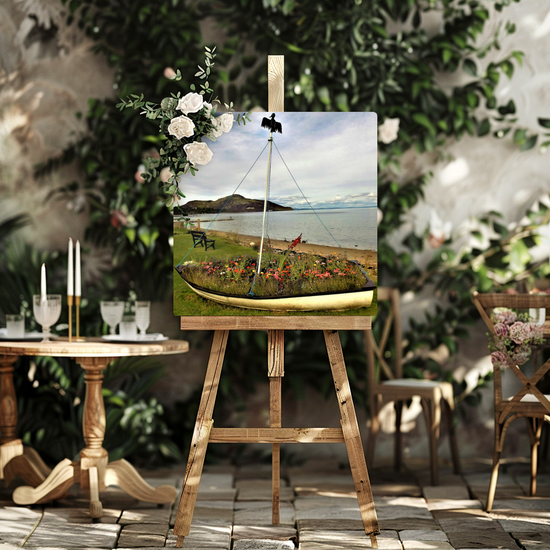 Metal Wall Art Prints.  Holy Isle View. Isle of Arran. Scotland.
