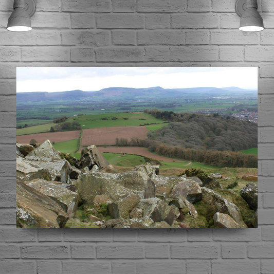Giclée Mounted  Wall Art Prints. Roseberry Topping. North Yorkshire Moors National Park. England.