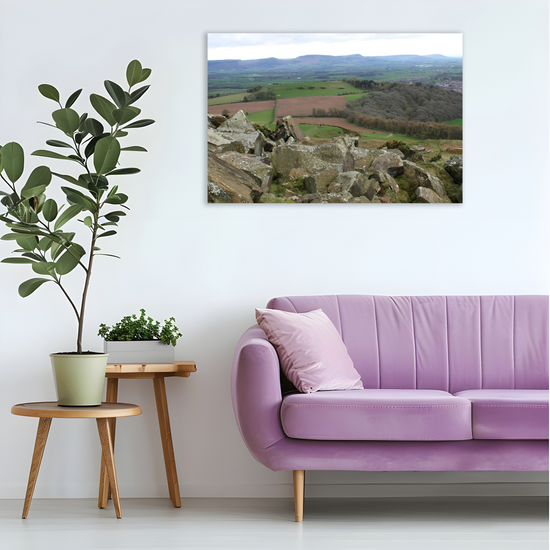 Giclée Mounted  Wall Art Prints. Roseberry Topping. North Yorkshire Moors National Park. England.