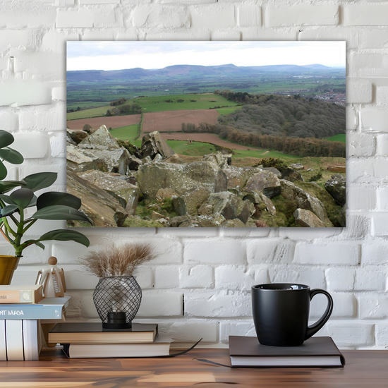 Giclée Mounted  Wall Art Prints. Roseberry Topping. North Yorkshire Moors National Park. England.