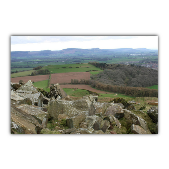 Giclée Mounted  Wall Art Prints. Roseberry Topping. North Yorkshire Moors National Park. England.