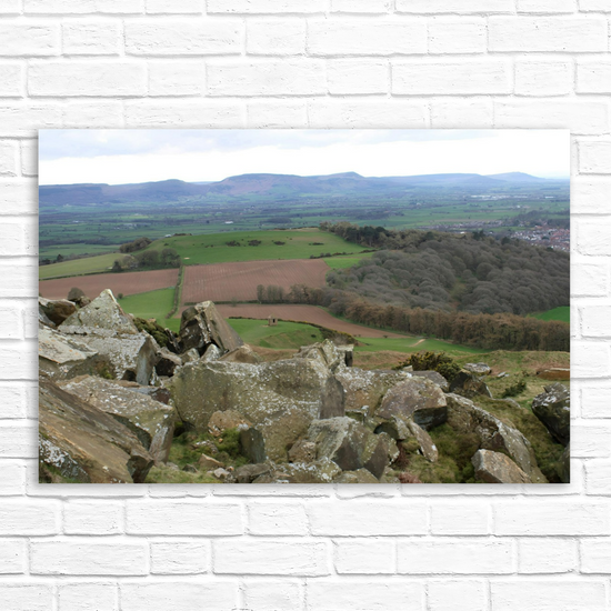 Giclée Mounted  Wall Art Prints. Roseberry Topping. North Yorkshire Moors National Park. England.