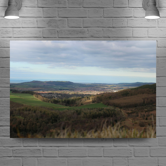 Giclée Mounted Wall Art Prints. Roseberry Topping. North Yorkshire Moors National Park. England.
