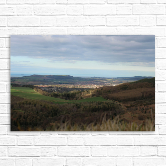Giclée Mounted Wall Art Prints. Roseberry Topping. North Yorkshire Moors National Park. England.
