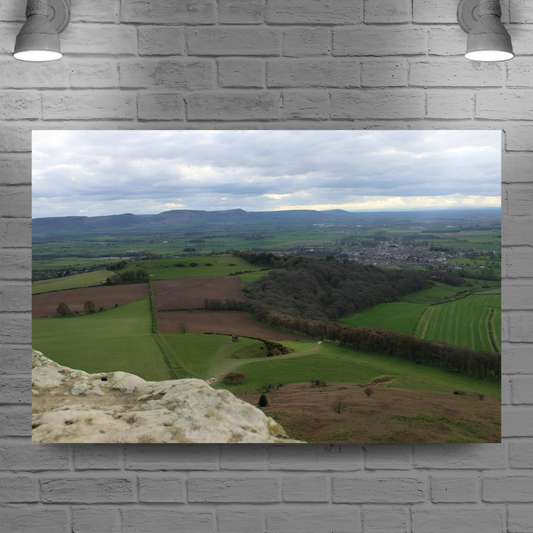 Giclée Mounted Wall Art Prints. Roseberry Topping. North Yorkshire Moors National Park. England.
