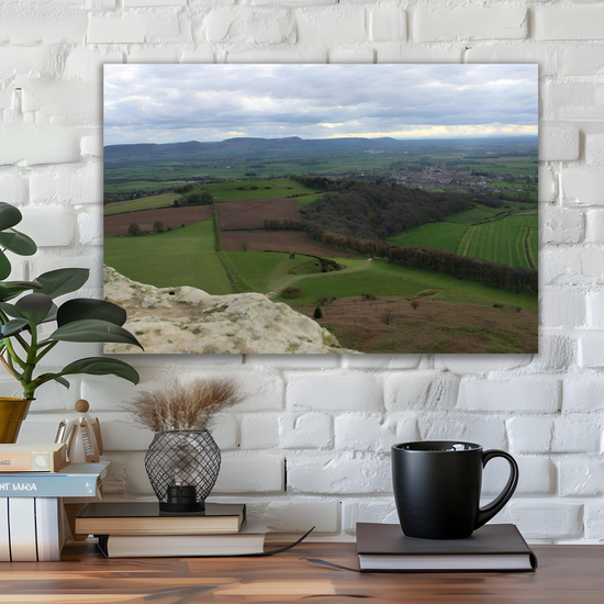 Giclée Mounted Wall Art Prints. Roseberry Topping. North Yorkshire Moors National Park. England.