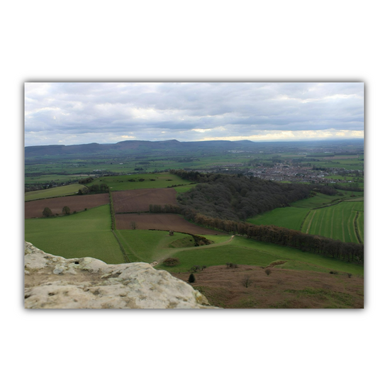 Giclée Mounted Wall Art Prints. Roseberry Topping. North Yorkshire Moors National Park. England.