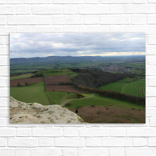 Giclée Mounted Wall Art Prints. Roseberry Topping. North Yorkshire Moors National Park. England.