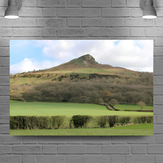 Giclée Mounted Wall Art Prints. Roseberry Topping. North Yorkshire Moors National Park. England.