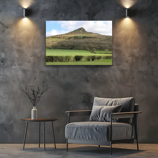 Giclée Mounted Wall Art Prints. Roseberry Topping. North Yorkshire Moors National Park. England.