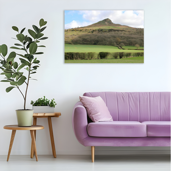 Giclée Mounted Wall Art Prints. Roseberry Topping. North Yorkshire Moors National Park. England.