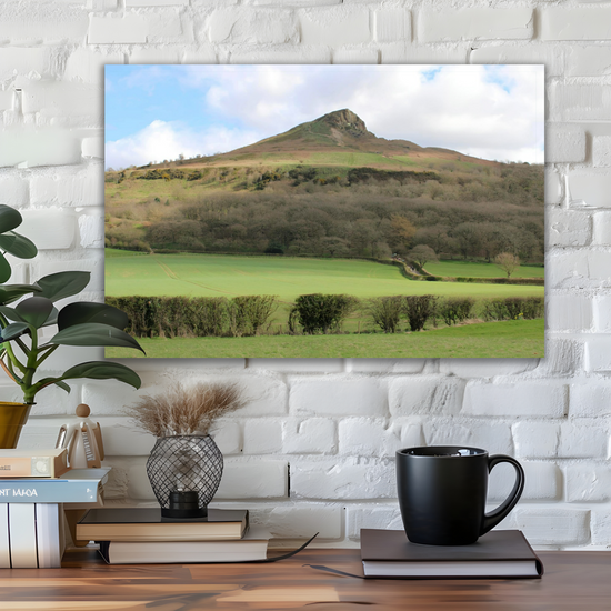 Giclée Mounted Wall Art Prints. Roseberry Topping. North Yorkshire Moors National Park. England.