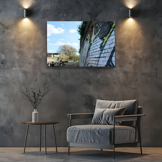 Giclée Mounted Wall Art Prints. Sheffield & Tinsley Canal. South Yorkshire. England.