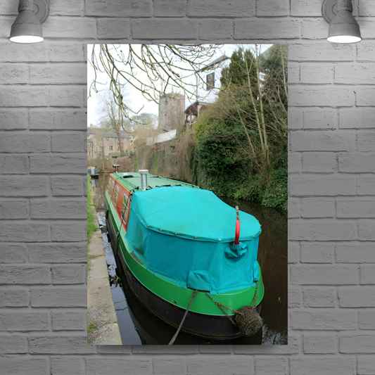 Giclée Mounted Wall Art Prints. The Leeds To Liverpool Canal. Skipton. North Yorkshire. England.