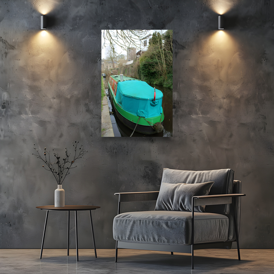 Giclée Mounted Wall Art Prints. The Leeds To Liverpool Canal. Skipton. North Yorkshire. England.