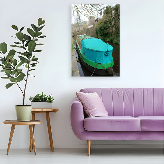 Giclée Mounted Wall Art Prints. The Leeds To Liverpool Canal. Skipton. North Yorkshire. England.