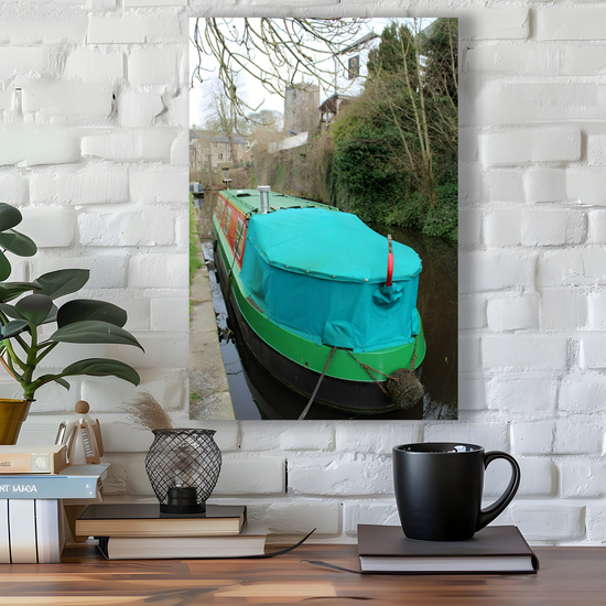 Giclée Mounted Wall Art Prints. The Leeds To Liverpool Canal. Skipton. North Yorkshire. England.