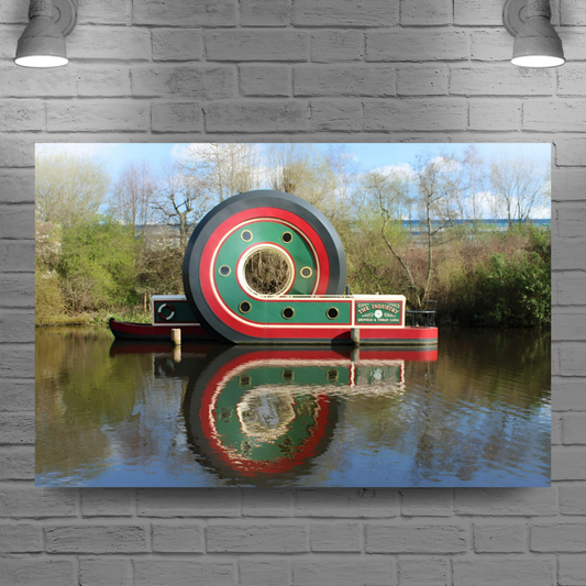 Giclée Mounted Wall Art Prints. Sheffield & Tinsley Canal. South Yorkshire. England.
