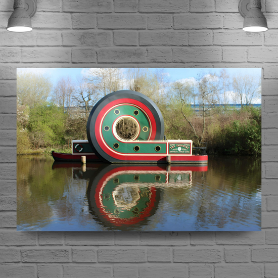 Giclée Mounted Wall Art Prints. Sheffield & Tinsley Canal. South Yorkshire. England.